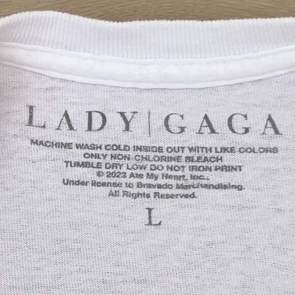 Lady Gaga Licensed Merchandise Metal Oversized Tee UNISEX Large / 80s Aesthetic - Picture 6 of 14